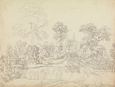 A Ford at Wrentham, Suffolk by Benjamin West