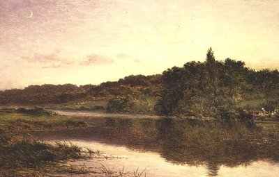 A View of Streatley by Benjamin Williams Leader