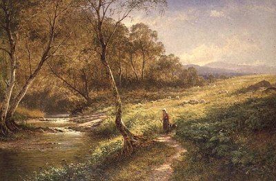 On the Lledr by Benjamin Williams Leader