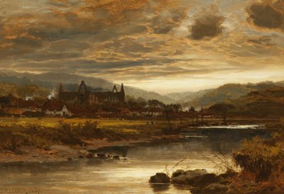 Tintern Abbey, Wales, 1889 by Benjamin Williams Leader