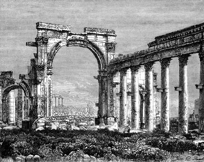 The Ruins of Palmyra, Syria, 19th Century by Benoist