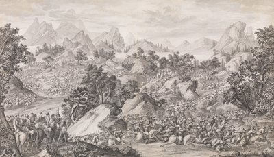 The Battle of Qos-qulaq, 1774 by Benoit Louis Prevost