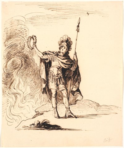 Antique Hero. Theater Scene by Benoît Le Coffre