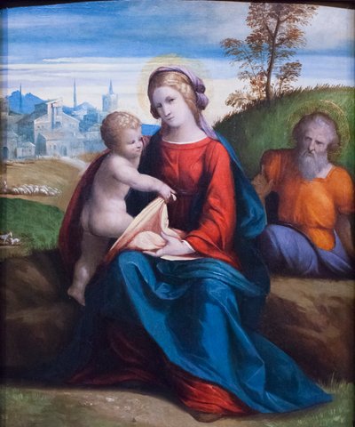 Holy Family by Benvenuto Tisi da Garofalo