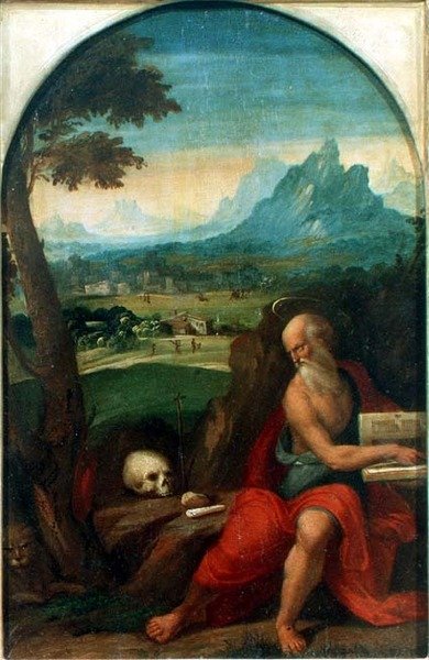 St. Jerome by Benvenuto Tisi da Garofalo