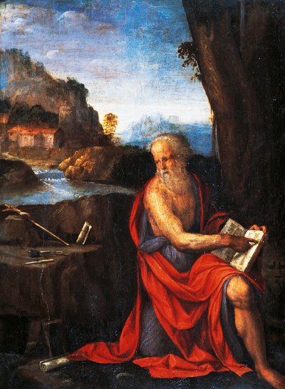 St Jerome by Benvenuto Tisi da Garofalo