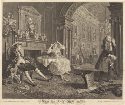 Marriage a la Mode: pl. 2, 1745 by Bernard Baron