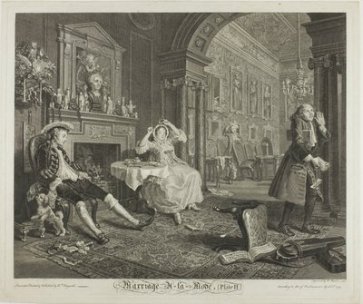 Plate Two, from Marriage à la Mode by Bernard Baron