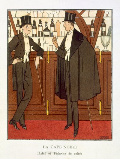 The Black Cape by Bernard Boutet de Monvel