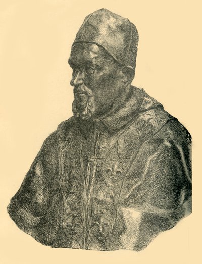 Bust of Pope Innocent X, c. 1690, 1881 by Bernard Collier