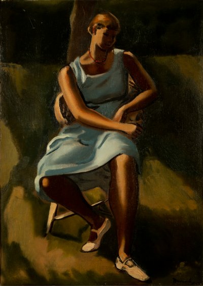 Seated Figure of Women by Bernard Meninsky