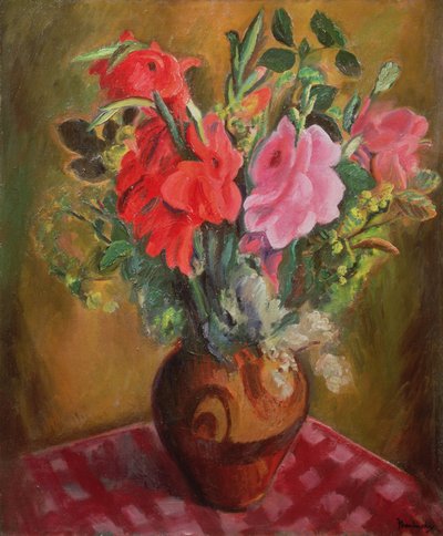 Still Life with Flowers by Bernard Meninsky