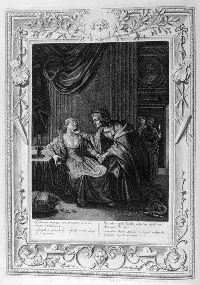 Leucothoe Seduced by Apollo by Bernard Picart