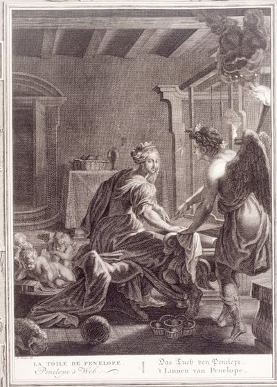 Penelope at Her Loom by Bernard Picart