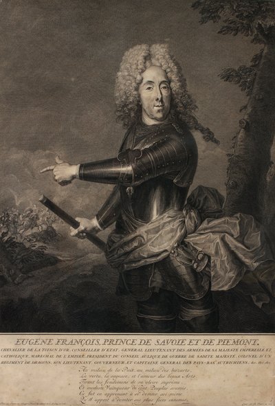 Prince Eugene of Savoy by Bernard Picart