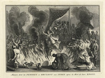 Widow Burning in India by Bernard Picart
