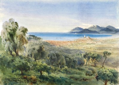 Cannes from the Villa Nevada by Bernard Walter Evans