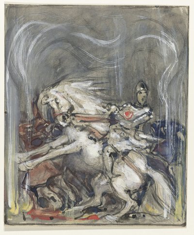 Rider on a Rearing Horse by Bernard Willem Wierink