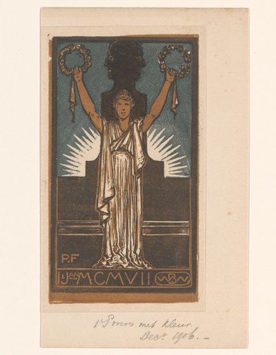 Woman in Roman Garb by Bernard Willem Wierink