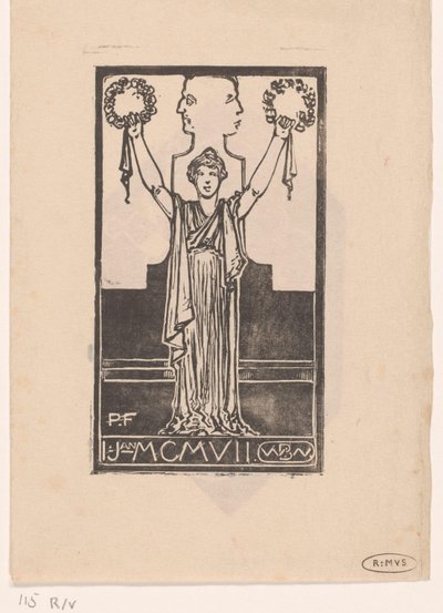 Woman in Roman Garb by Bernard Willem Wierink