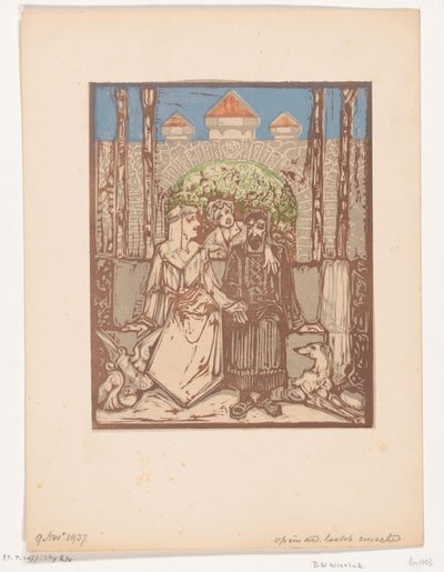Seated Couple by Bernard Willem Wierink