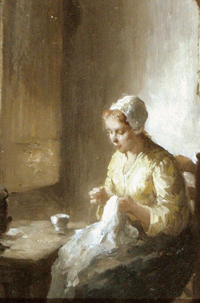 The Seamstress by Bernard de Hoog