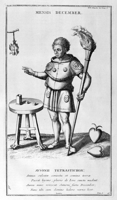 A Representation of December by Bernard de Montfaucon
