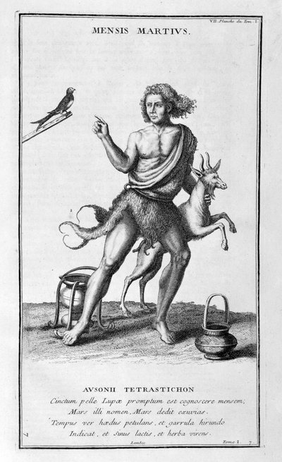 A Representation of March, 1757 by Bernard de Montfaucon