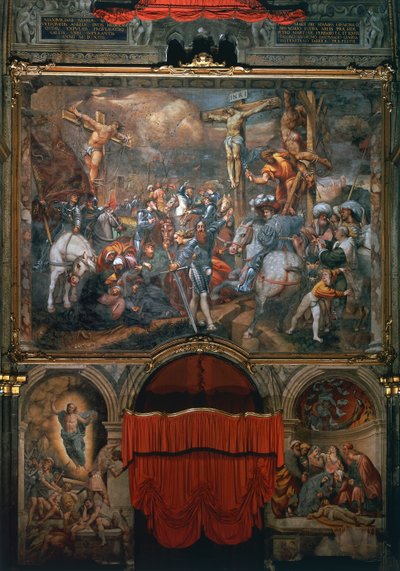 Crucifixion and Deposition by Bernardino Gatti