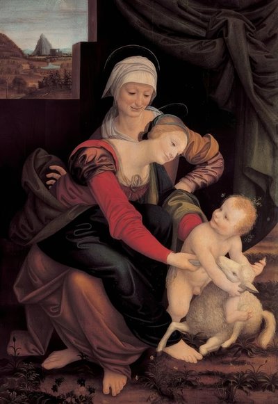 Saint Anne with the Virgin and Child by Bernardino Lanino
