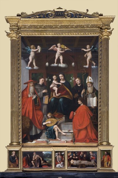 Holy Conversation, Pala Raimondi, 1517-18 by Bernardino Luini