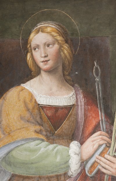 Saint Apollonia (detail) by Bernardino Luini