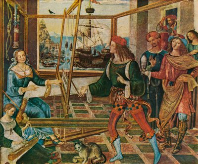 Penelope with the Suitors by Bernardino Pinturicchio