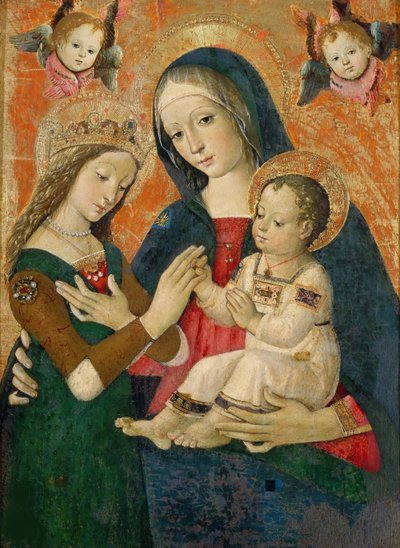 The Mystical Marriage of Saint Catherine by Bernardino Pinturicchio