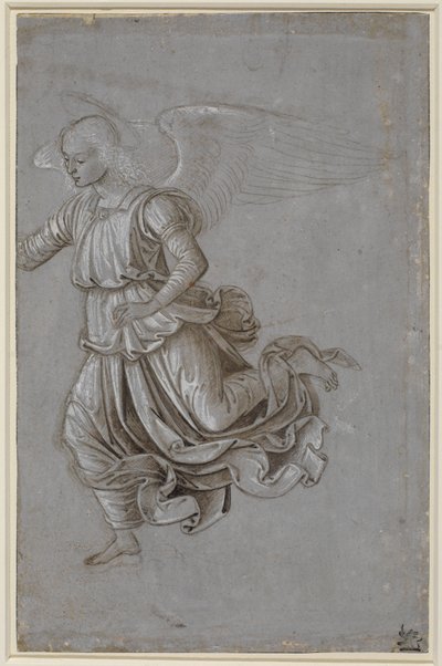 Study of a flying angel by Bernardino di Betto Pinturicchio