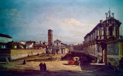 A View of Milan by Bernardo Bellotto