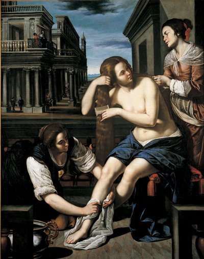 Bathsheba at Her Bath, ca 1637 by Bernardo Cavallino