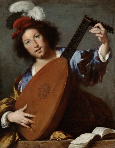 The Lute Player by Bernardo Strozzi