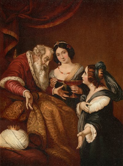 Esther Begs Ahasuerus for Mercy by Bernardo after Strozzi