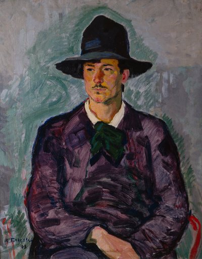 The Painter Theodor Laurey by Bernhard Dorotheus Folkestad