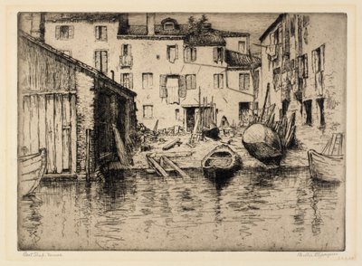 Boat Shop, Venice by Bertha E. Jaques