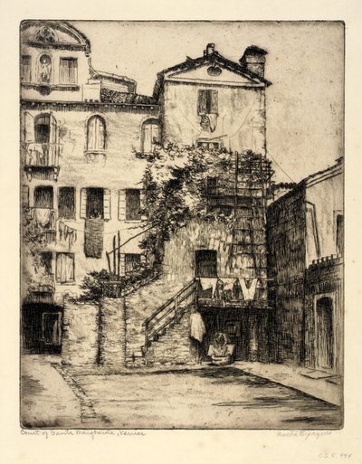 Court of Santa Margherita, Venice by Bertha E. Jaques