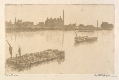 Fog on Thames by Bertha E. Jaques