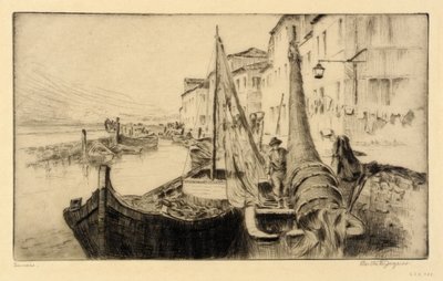 Seiners, Chioggia by Bertha E. Jaques