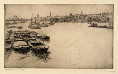 Thames Shipping, London by Bertha E. Jaques