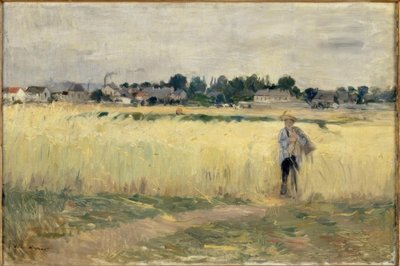 In the Wheat Fields at Gennevilliers by Berthe Morisot