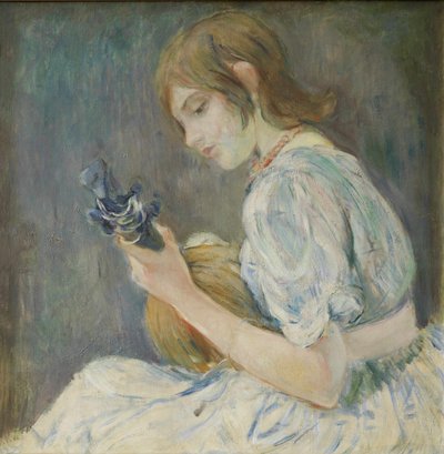 Girl with Mandolin by Berthe Morisot