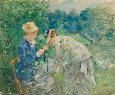 In the Bois de Boulogne by Berthe Morisot