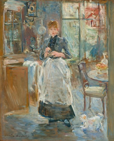 In the Dining Room by Berthe Morisot