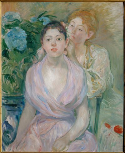 The Hydrangea or The Two Sisters by Berthe Morisot